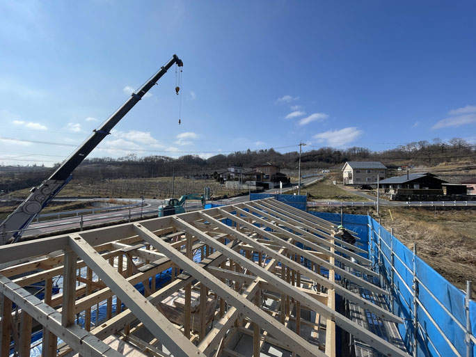長野県　松本市　建築設計事務所　建築家　news設計室　丸山和男　店舗設計　設計監理　アップルパイ工房　カフェ　よこや農園　建て方
