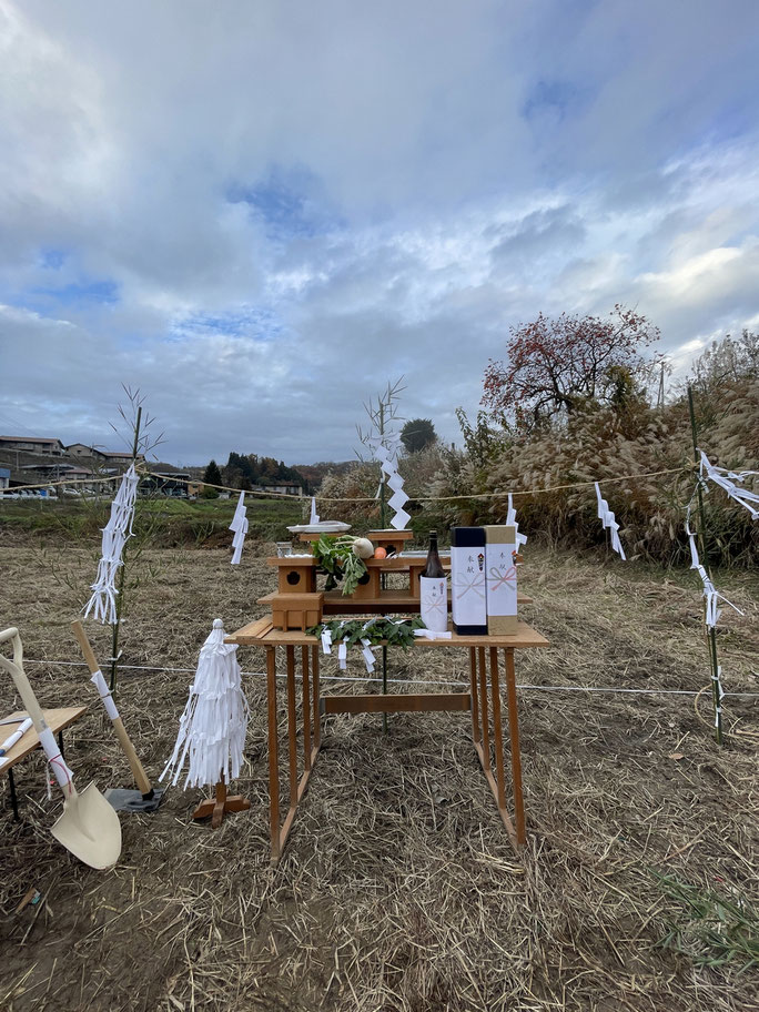 長野県　松本市　建築設計事務所　建築家　news設計室　丸山和男　店舗設計　設計監理　アップルパイ工房　カフェ　地鎮祭