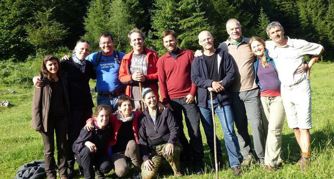 Die Visionssuche Gruppe mit dem Betreuerteam