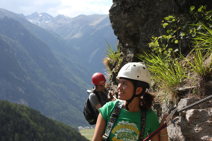 Am Stuibenfall Klettersteig im Ötztal