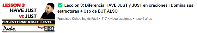 Lección 3:  Diferencia HAVE JUST y JUST en oraciones | Domina sus estructuras + Uso de BUT ALSO