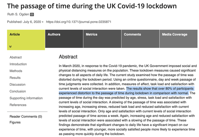 La percezione del tempo durante il lockdown, un'esperienza unica spiega il Dr. Lavanga