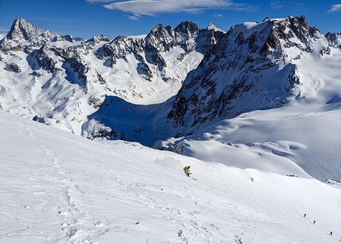 Skihochtouren, Skitouren, Wallis, Arolla, Pigne d'Arolla, Cabane des Vignettes