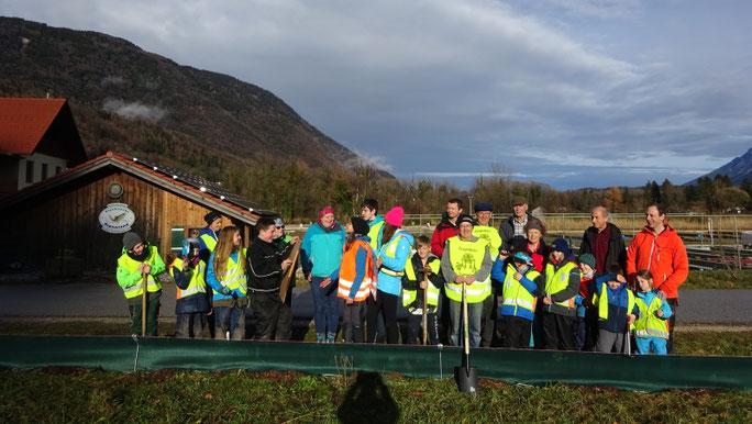 Ute Billmeier vom Bund Naturschutz mit Ihrem Team