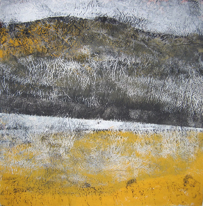 "15-002" - Acrylique sur kraft froissé (libre) - 160 x 160 cm - 2015