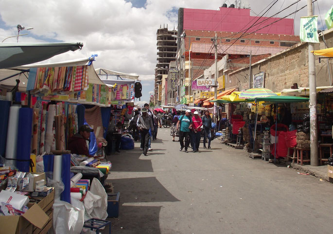 streets Oruro, Bolivia