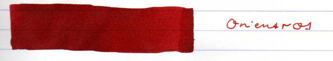 Beschriftung mit der Sheaffer Skrip Rot