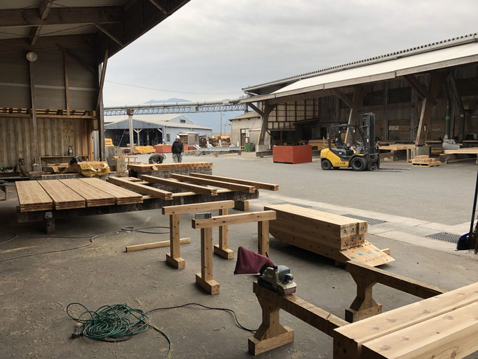 加工建て方の作業場へ!