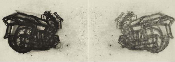 KRP I-1, 2010: charcoal & pastel on paper; 30x82cm (series of 25)