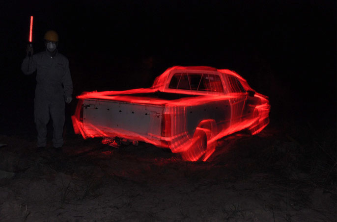 October 17, 2020: Jack honors the ute after bogging it.