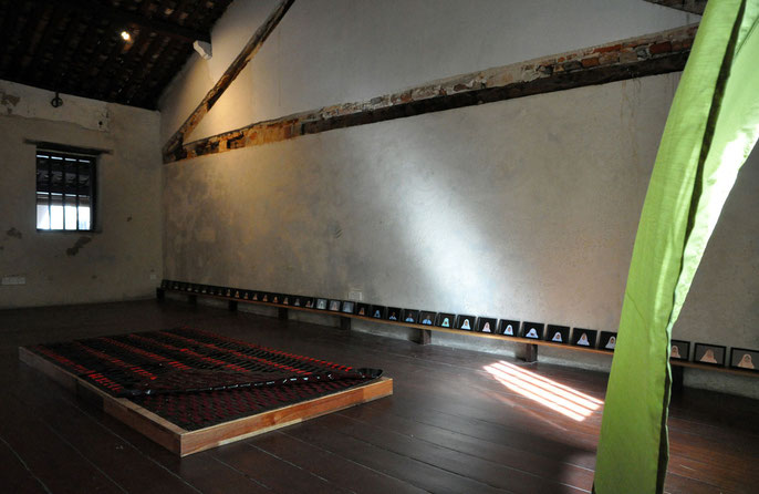 Installation view: Kuang Road Prayer, No. 8 Heeren Street Heritage Centre, Melaka (Melaka Art & Performance Festival, Nov 2010)