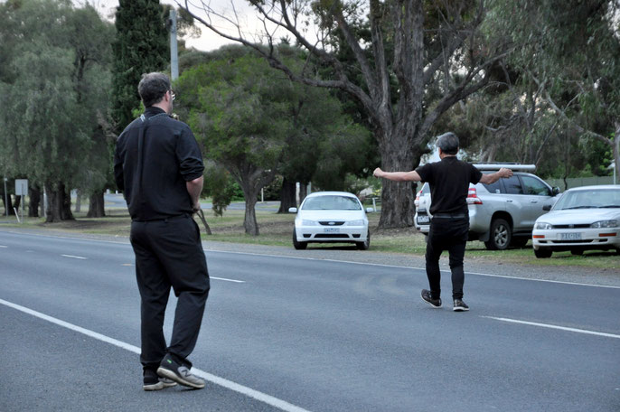 D'Arcy Molan and Tony Yap, Nov 2, 2021 - Main St/Wimmera Hwy, Natimuk