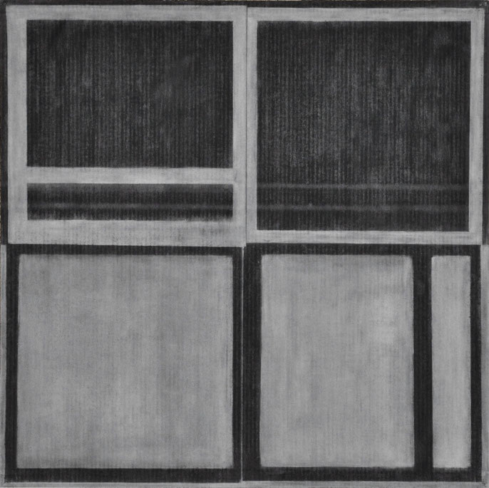 Drawing #1, 1999; charcoal & pastel on paper, 93x93cm