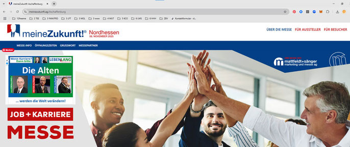 Datum, Zeit und Ort für die Job- & Karrieremesse in Kassel mit Amadeus und der Interessenvertretung 50PLUS e.V.