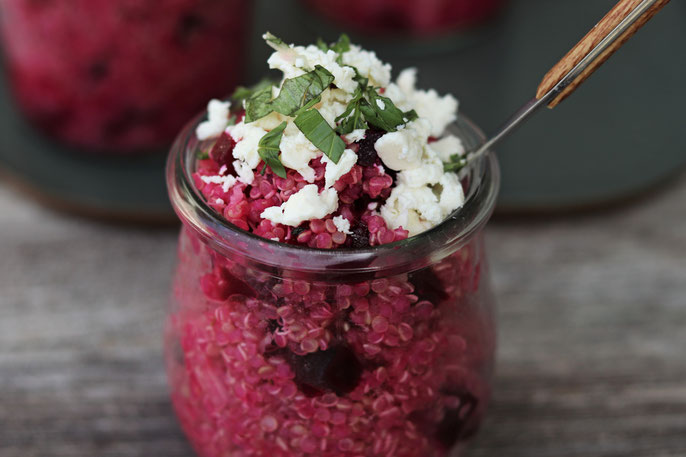 Rote Beete Salat mit Quinoa