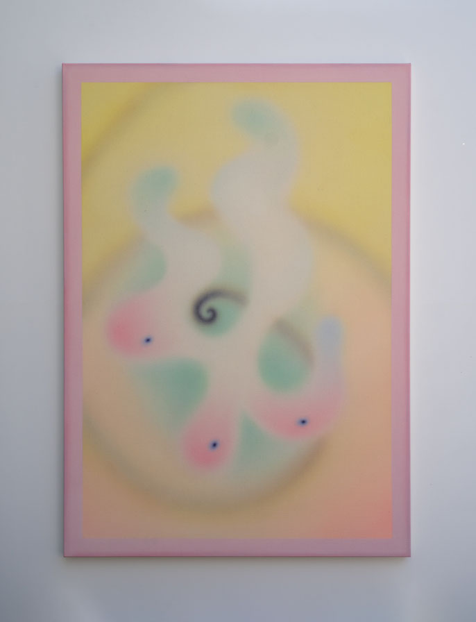 Alina Birkner- Painting- Yellow- Pink- Green
