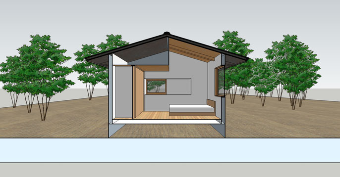 長野県　松本市　長野市　飯綱高原　建築設計事務所　建築家　news設計室　丸山和男　別荘設計　飯綱山荘Ⅲ（長野市）　計画案　プレゼン