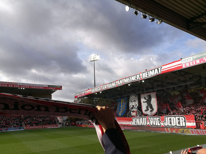 In het stadion Alte Försterei (Union Berlin)