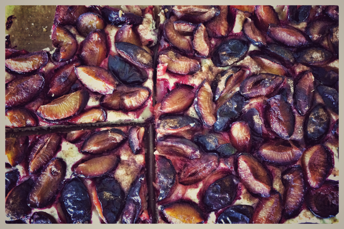 Rezept: Leckerer veganer Pflaumenkuchen / Zwetschgendatschi. Ganz einfach und schnell!