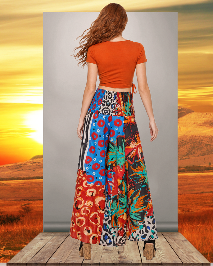 Boho-Outlet-Damenkleid aus 100% Cotton Cambric