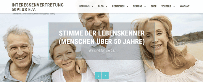 Link zur Interessenvertretung 50PLUS e.V. bei MUTmacher24