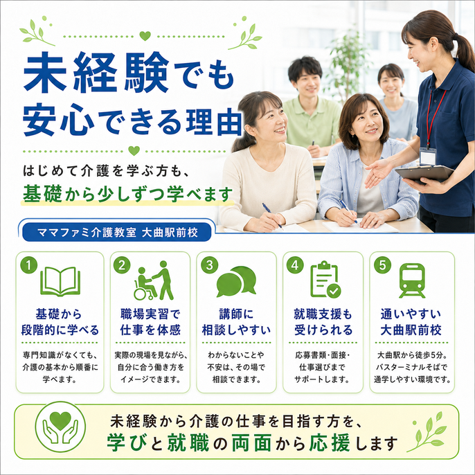 未経験でも安心して参加出来る理由