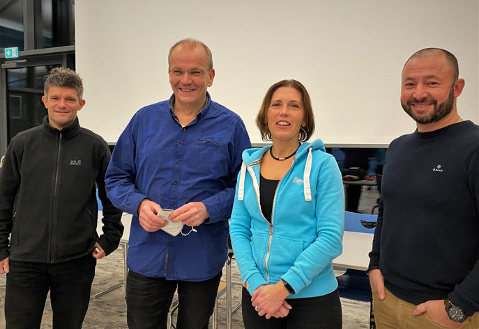 Vorstand LG Oerlinghausen, Christian Jacob, Johannes Tölke, Nicole Pott-Papenkordt, Pedro Assuncao
