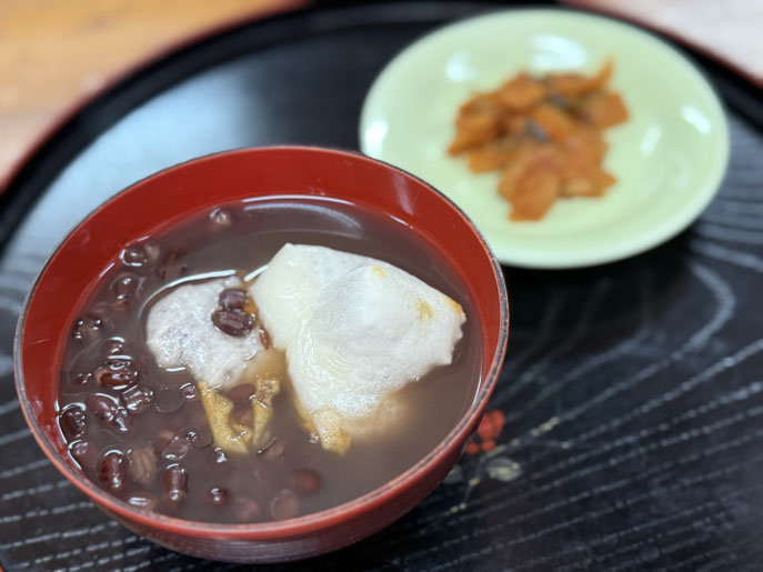 お漬物も準備していただきました