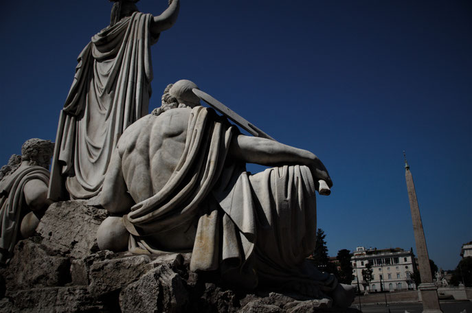 I gruppi statuari di Piazza del Popolo