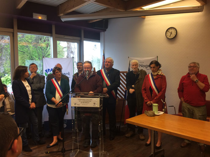 Discours de Martin COX, le président de l'association Beverley/Nogent.