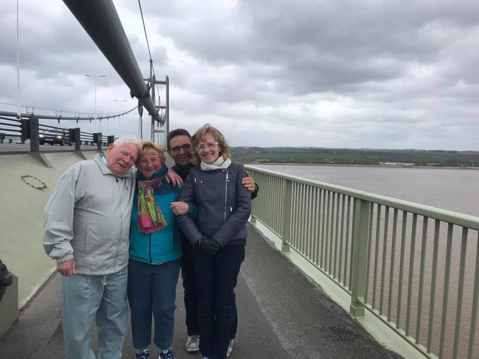 Traversée de Humber Bridge. 