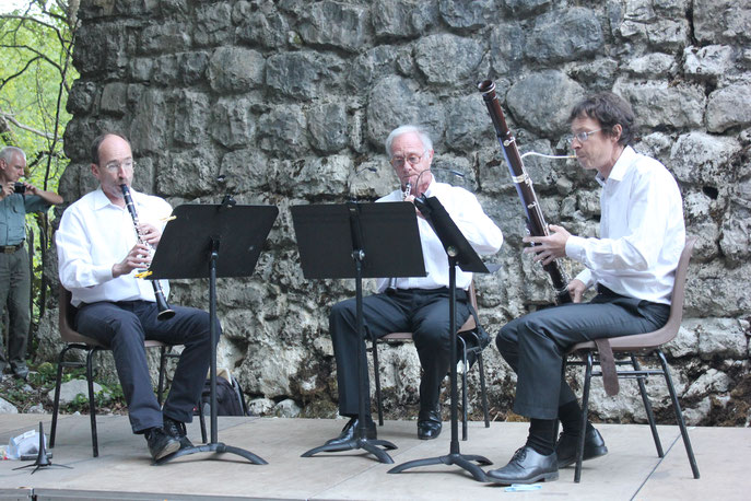 Altaïs en trio d'anches le 10 juin 2017 à la tour d'Arces à St Ismier