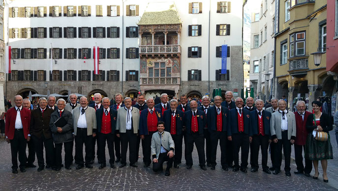 26. Oktober 2017: Platzlsingen des Tiroler Sängerbundes zum Nationalfeiertag, Altstadt Innsbruck