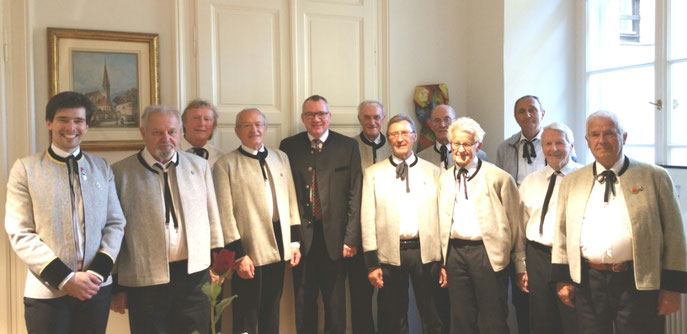 25. Oktober 2018: Geburtstags-Ständchen für Herrn Landesrat Johannes Tratter, Landhaus Innsbruck
