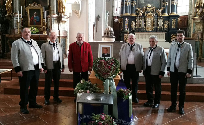 23. November 2019: Verabschiedung - Sängerkamerad Friedrich Bleyer, Stadtpfarrkirche Hall in Tirol