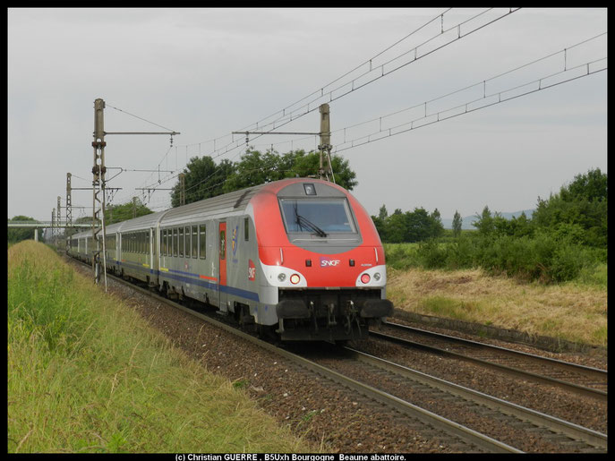 Voiture Pilote Bourgogne , sur Rame Corail Reversible 