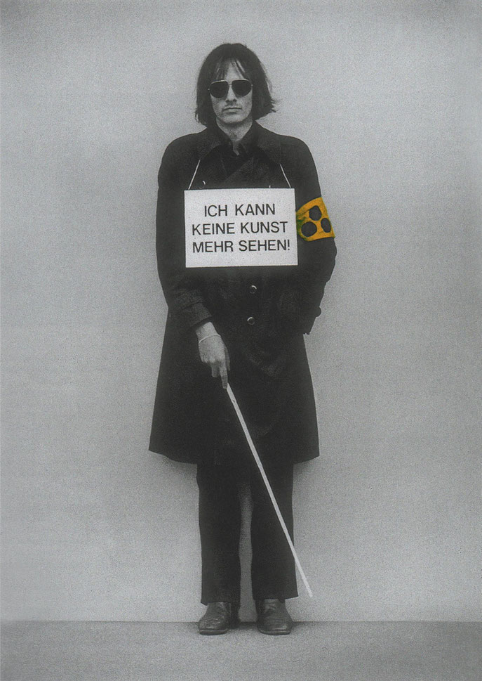 Ich kann keine Kunst mehr sehen ( 1975 )              84,1 x 59,4 cm