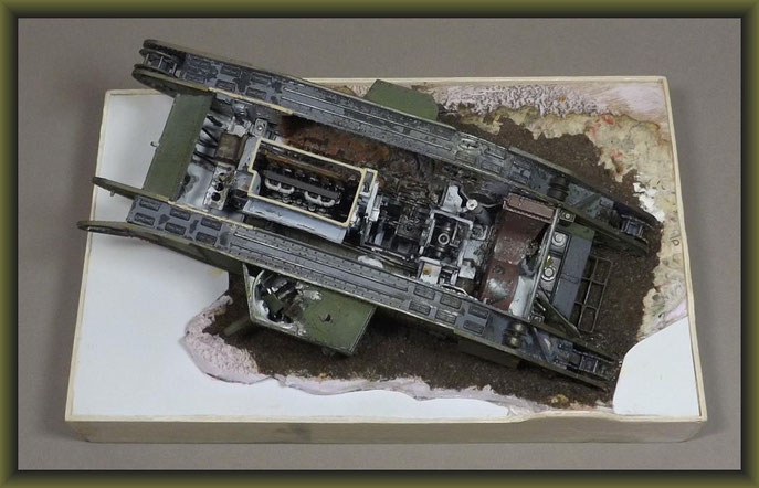 British Mk. V Tank 'Hermaphrodite' Diorama 1:35 Building Stages