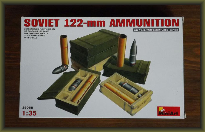 MiniArt No. 35068 Soviet 122-mm Ammunition 