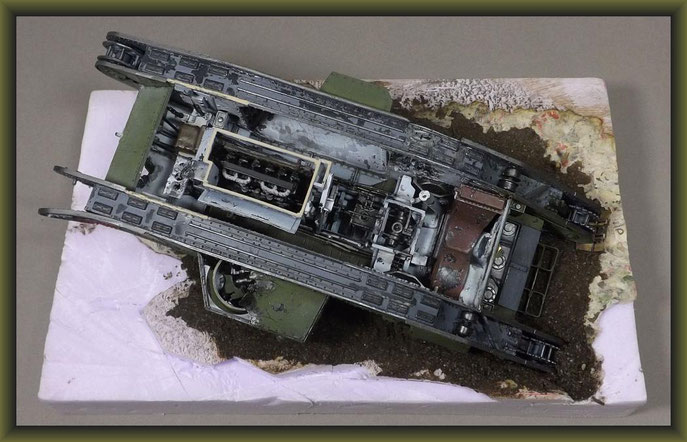 British Mk. V Tank 'Hermaphrodite' Diorama 1:35 Building Stages