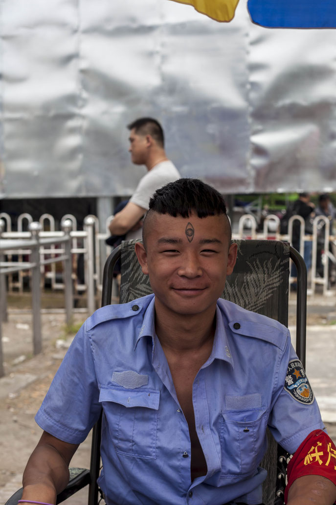 forehead tattoo Beijing