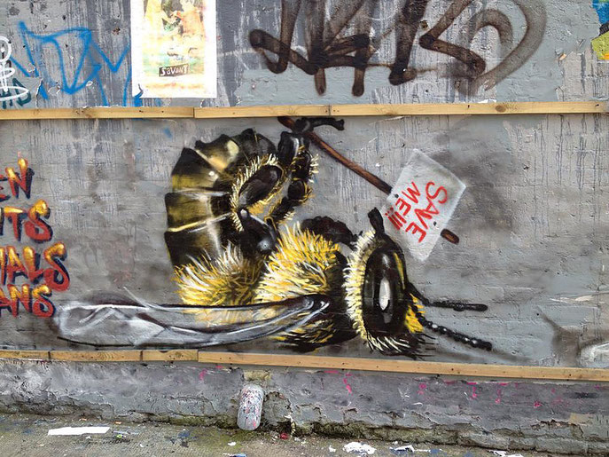 street art, Louis Masai, save the bees