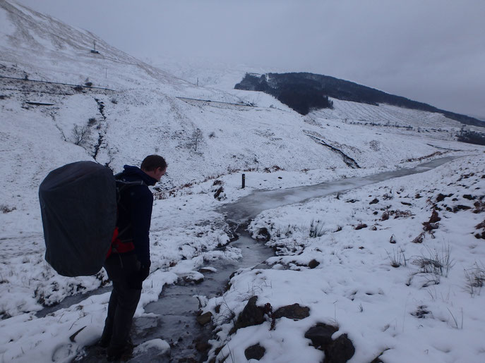 Tyndrum and Bridge of Orchy, West Highland Way in December