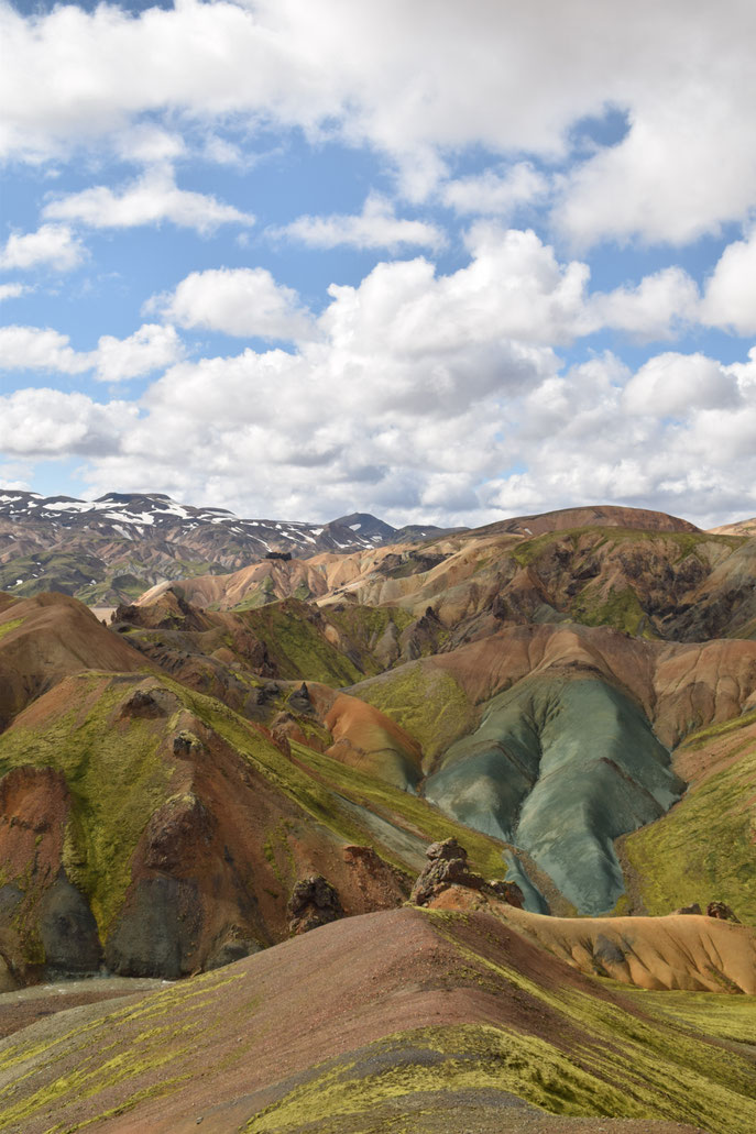 Grænihryggur, green ridge, Landmannalaugar, Fjallabak