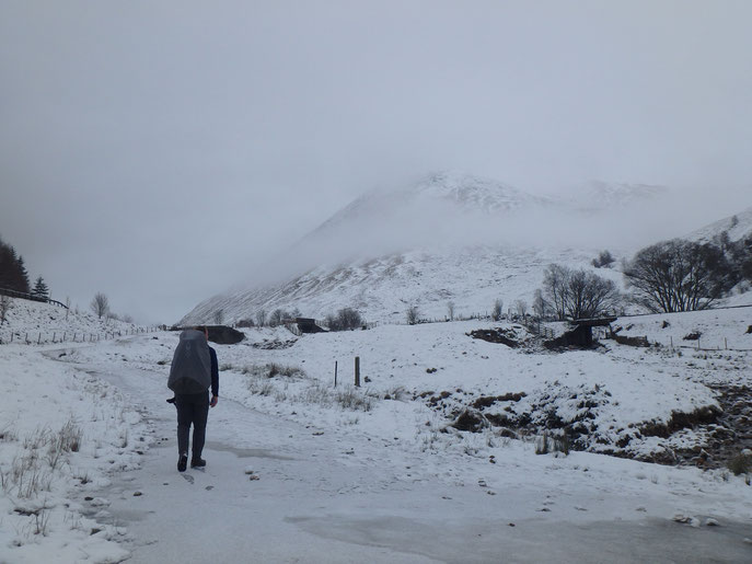 Tyndrum and Bridge of Orchy, West Highland Way in Winter