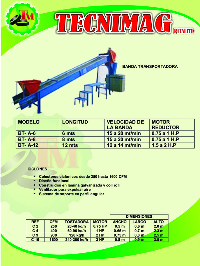 BANDA TRANSPORTADORA TECNIMAG