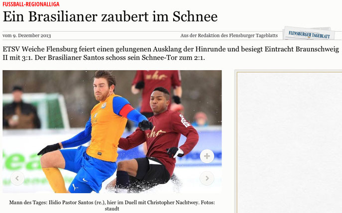 Flensburger Tageblatt, 09.12.2013