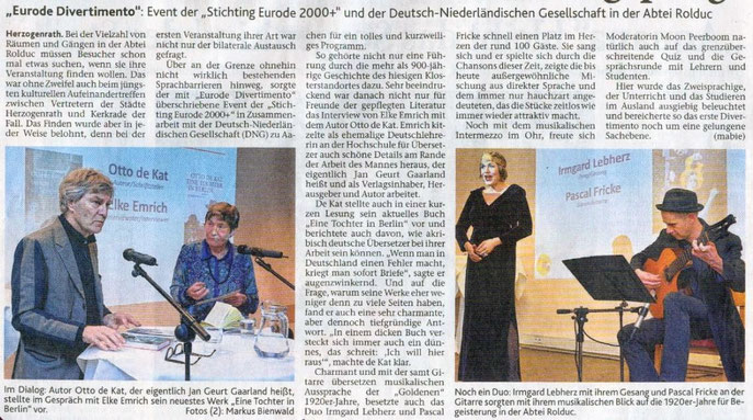 Aachener Zeitung, 20.02.2014