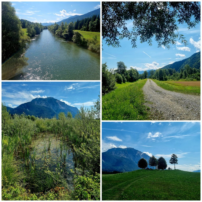 babebi-ontour.com, Hatschn&Haxln, durch ganz Österreich, Kärnten, Gailtal, Fledermaushaus, Laufstrecke, Gail, Dobratsch