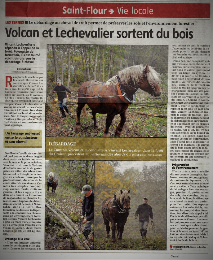 Article La Montagne du 15 octobre 2015